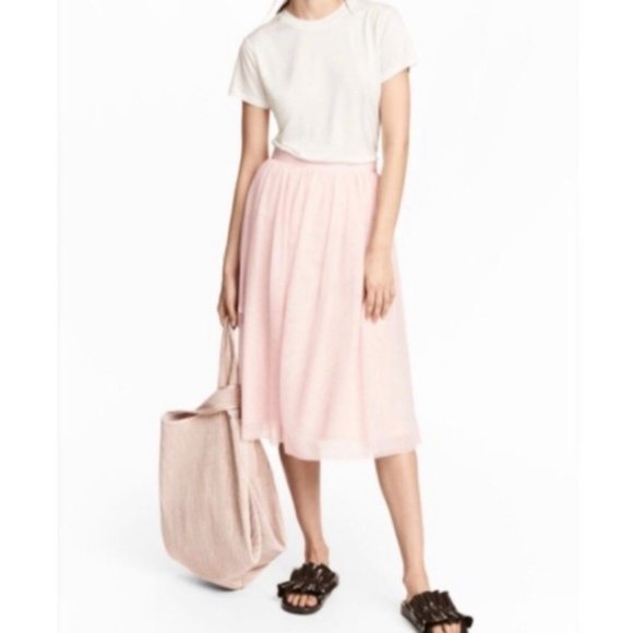 H&M Dresses & Skirts - H&M Women’s Mid-Calf Pink Tulle Skirt 4